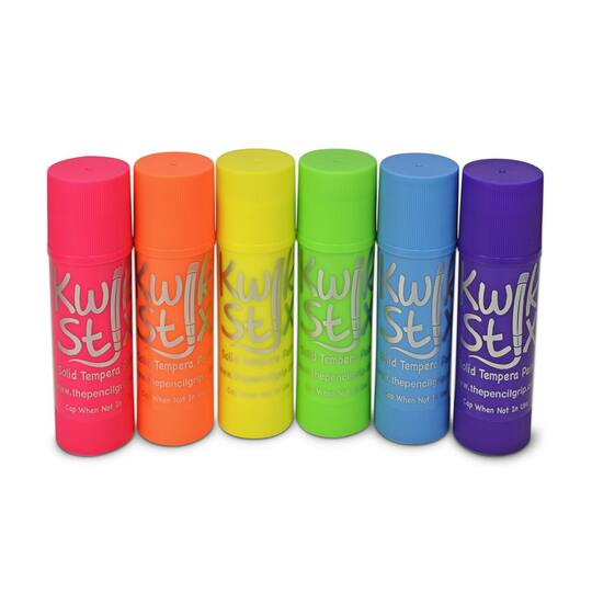6 Packs: 6 ct. (36 total) Kwik Stix™ Neon Jumbo Solid Tempera Paint Stick Set